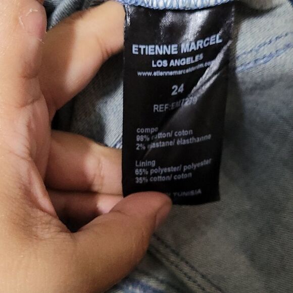 Etienne Marcel Fray Skinny in Medium Wash  Low Rise Jeans - Picture 7 of 8